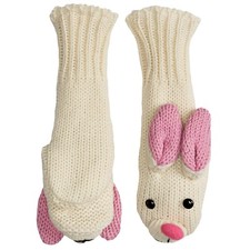 MAD BOMBER KID'S COZY CRITTER BUNNY MITTENS NWT 18.00 LIST