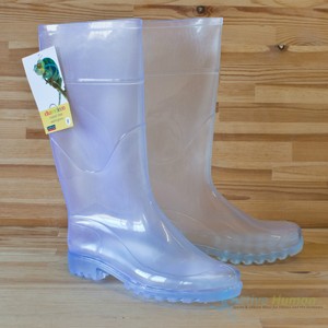 transparent wellington boots