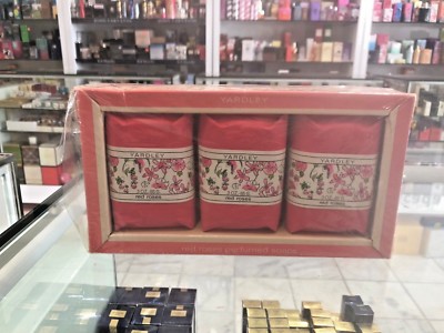 YARDLEY RED ROSES PERFUMED SOAPS 3 X 85G