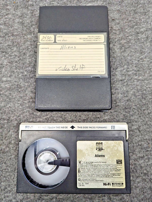 Aliens Betamax Beta Tape (1986) Sci-Fi Classic, Sigourney Weaver VGUC