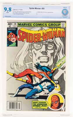 Spider-Woman #28 CBCS 9.8 NEWSSTAND Variant Marvel 1980 Bronze Age cgc