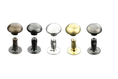 Halbkugel Hohlnieten, Rostfrei, Messing, in, 6mm, 7mm, 9mm, 10mm, 13mm