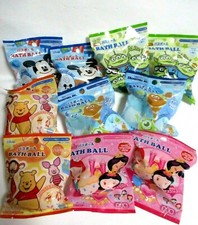 Japanese Bath ball bomb Disney Monsters inc Mickey Princess Pooh set of 10