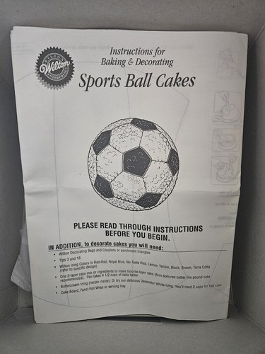 Wilton Sports Ball Kuchenform Komplettset - Neu Offene Box - Bild 7 von 8
