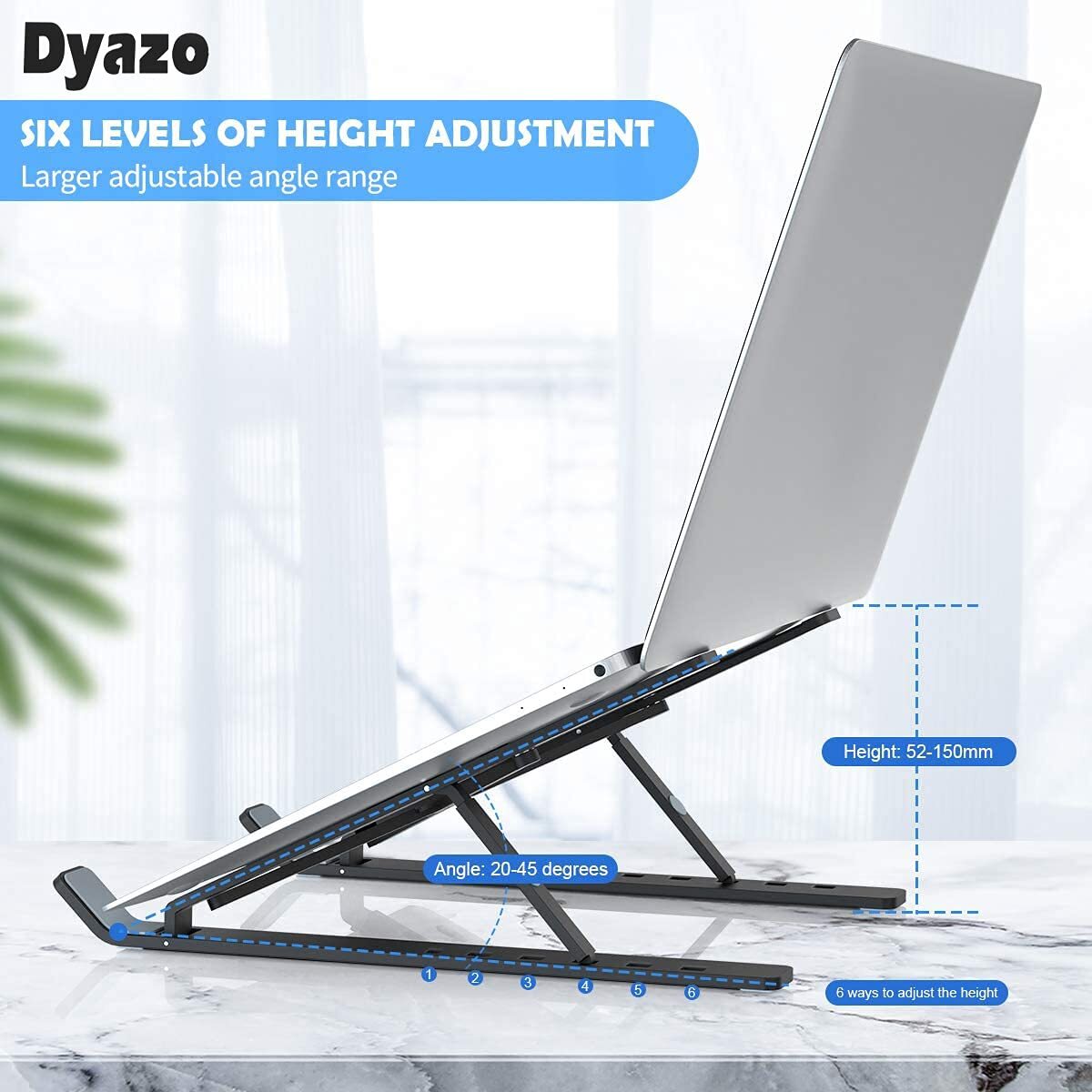 Angle Foldable Portable Laptop Riser Stand Made Aluminum Alloy