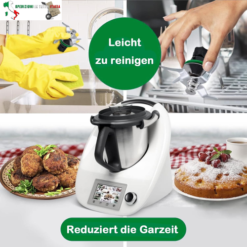 GIONAR Tagliaverdure per Vorwerk Bimby TM5 e TM6, ricambi per robot da cucina Bi - Foto 6 di 7