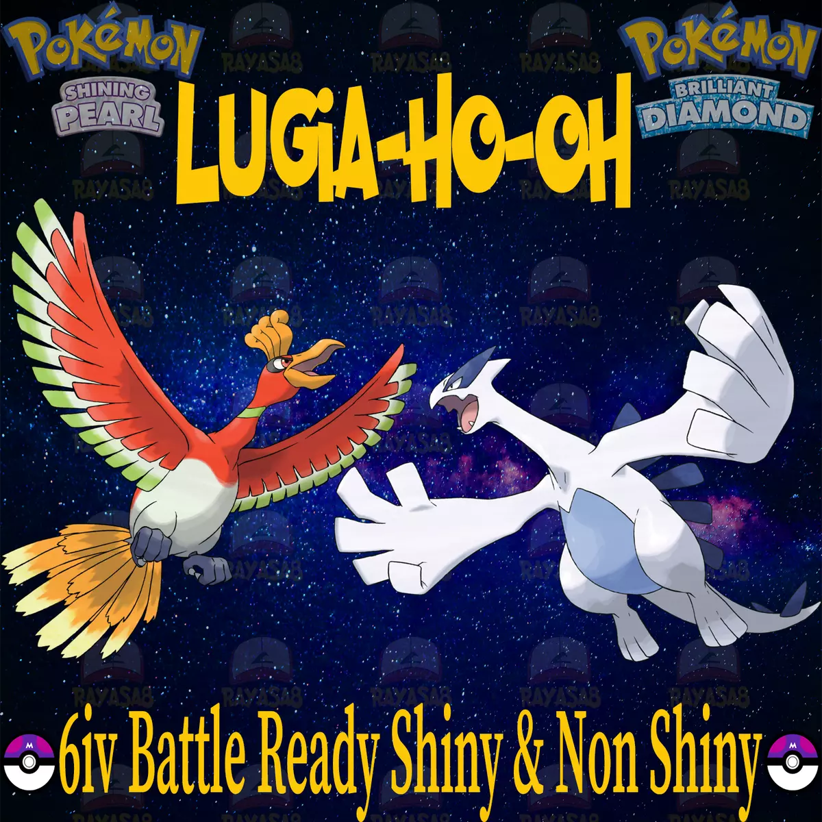 Pokemon Sword and Shield Shiny Ho-Oh 6IV-EV Trained