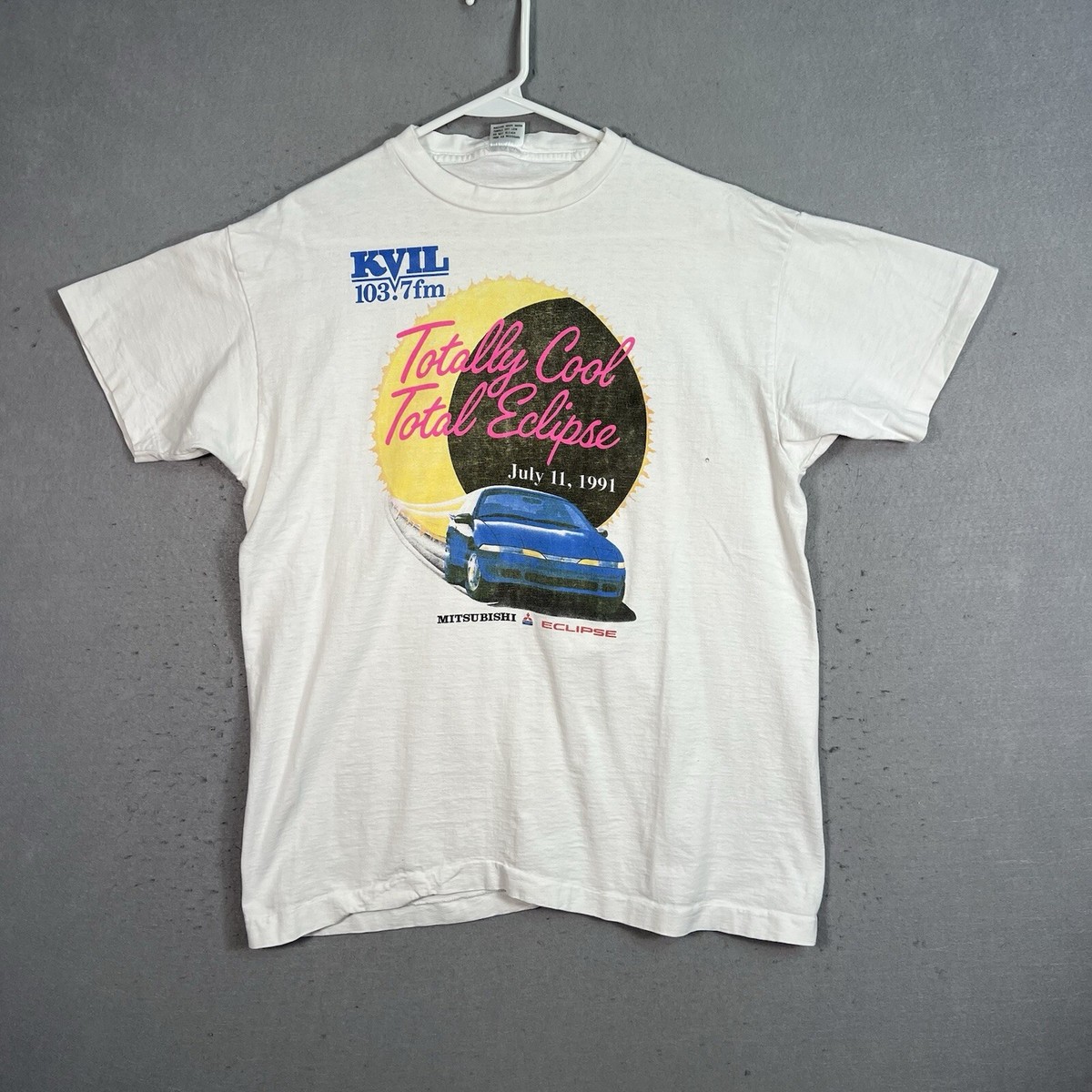 Vintage 90s Mitsubishi Eclipse Radio Station Promo T Shirt