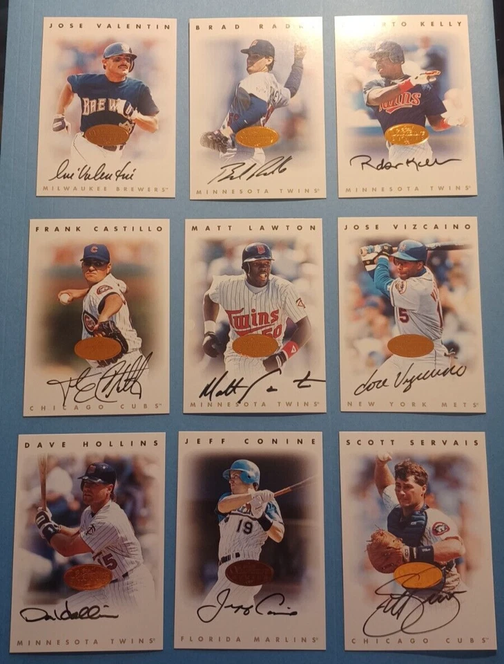 (9) Lote de autógrafos 1996 Leaf Signature Series bronze/3500 Kelly Radke Conine  - Imagem 2 de 4
