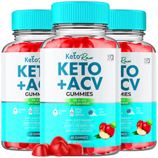  3 Pack Keto Raw Keto Gummies, Keto Raw ACV Keto Weight Loss 180 Gummies 