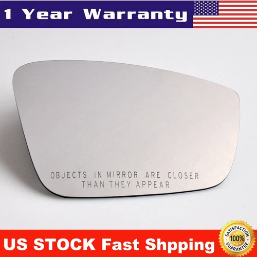 Mirror Glass Passenger Side for 2011-2019 Volkswagen VW Passat Jetta Beetle
