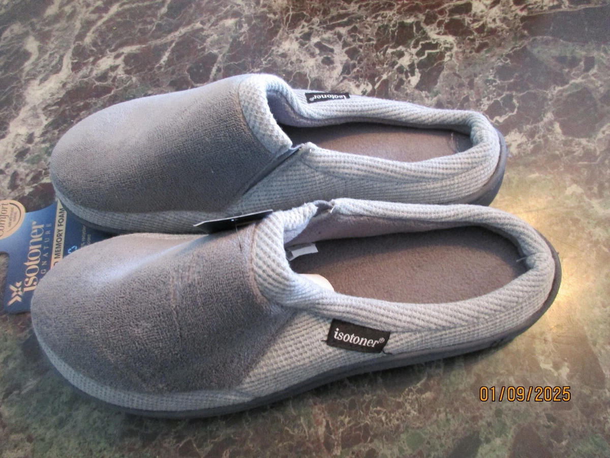 isotoner Gray Slippers for Men for sale | eBay display picture 3