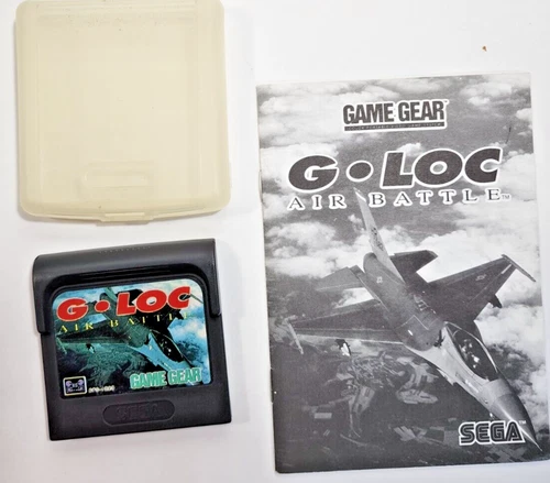 G Loc Air Battle (Sega Game Gear) Cart and Manual - Tested