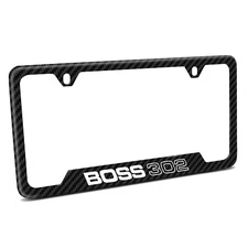 Ford Mustang Boss 302 Carbon Fiber Texture ABS 50 States License Plate Frame