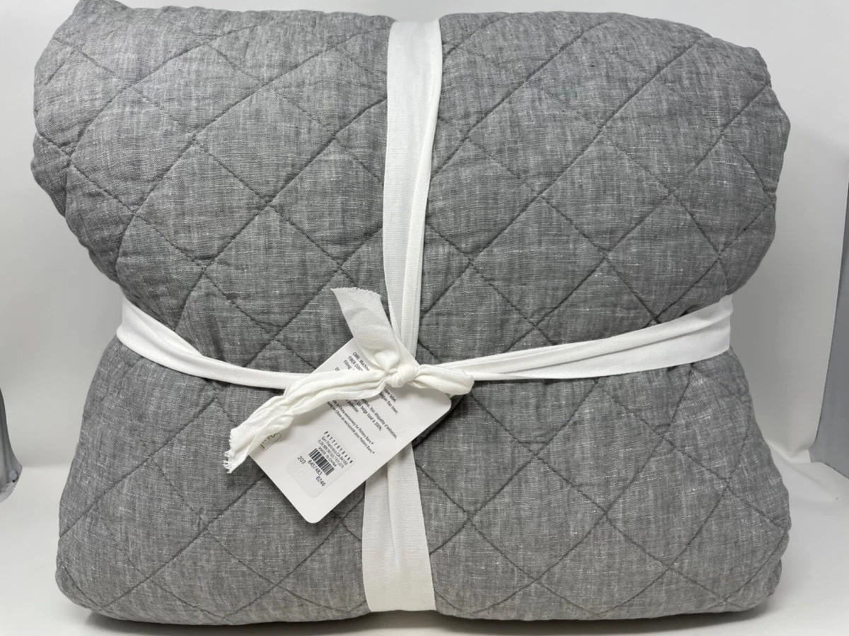 Pottery barn gray on sale quilt