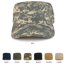 Ripstop Tear Resistant Military BDU Cotton Adjustable Cadet Style Army Cap