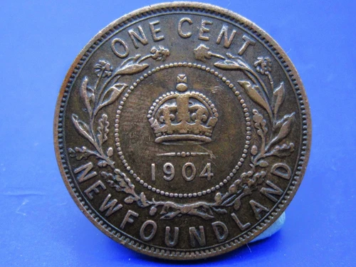 1904 Newfoundland Large Cent — photo from another recent sale
