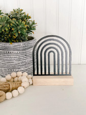 Rainbow Shelf Decor Metal Boho Rainbow Little Girl Room Decor Neutral Nurs