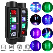 180W RGBW 8LED Spider Moving Head Disco Stage Light Beam DMX Party DJ Light Show