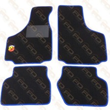 SET 4 TAPPETI / TAPPETTINI INTERNI ABARTH PER FIAT 500/126 BORDO BLU