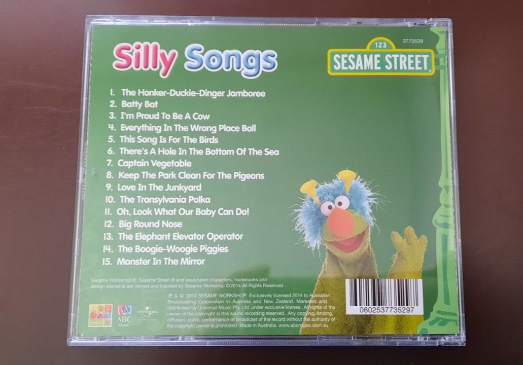 Silly Songs by Sesame Street (CD, Jul-2014) VG 602537735297