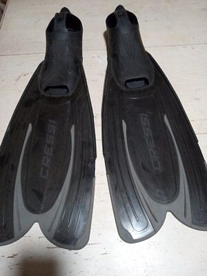 Cressi Taglia Size 10/11 45/46 Diver Fans Self-adjusting Used