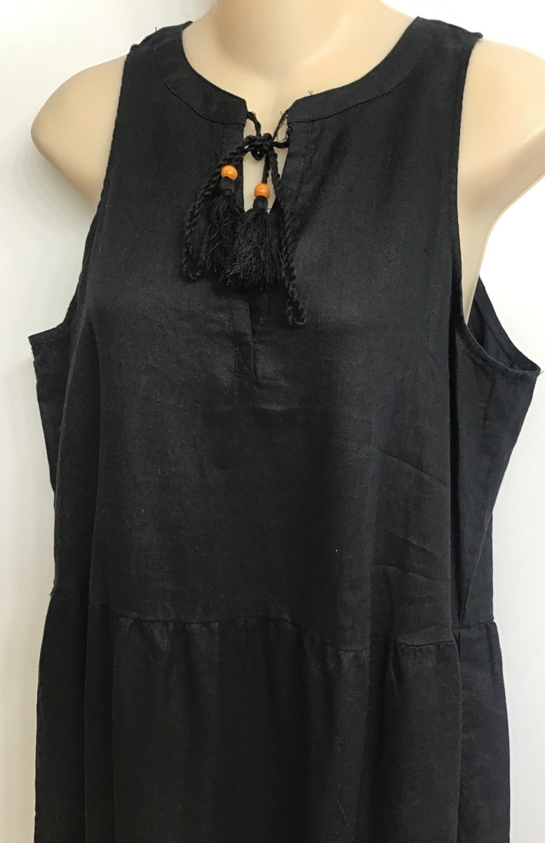 knee length dresses for ladies Angelina Linen Maxi Dress main image 1