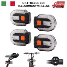 Kit Frecce Bici Bicicletta Monopattino Indicatori Direzione telecomando wireless
