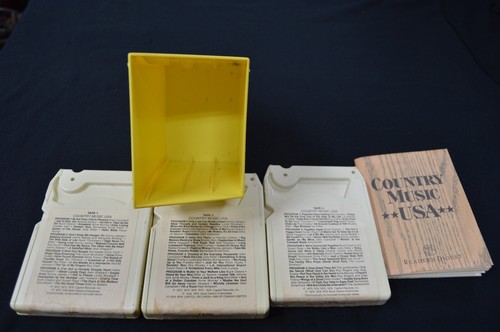 1979 8 Track Set Readers Digest Country Music USA 3 tapes w/ Book & Box RD5-193 - Picture 8 of 13