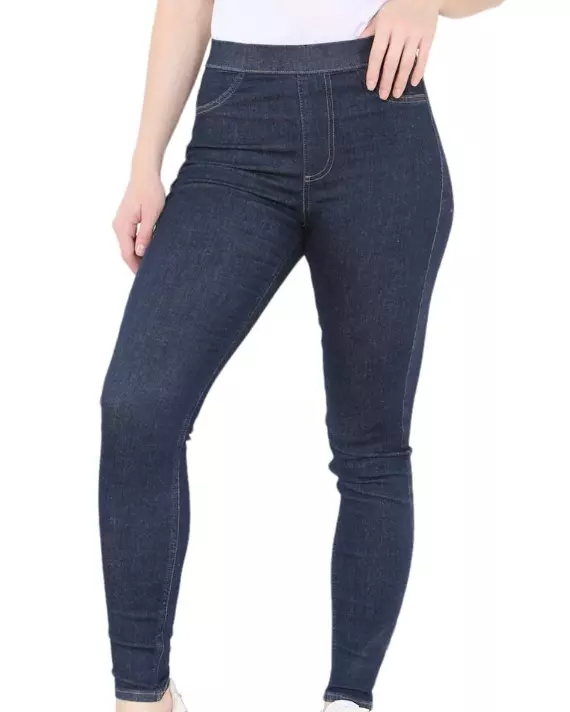 EX M*S Pull On Denim High Rise Jeggings Comfort Stretch Sizes 8-22