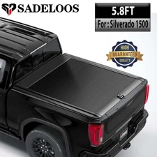 5.8FT Retractable Truck Bed Hard Tonneau Cover For 14-25 Chevy Silverado 1500