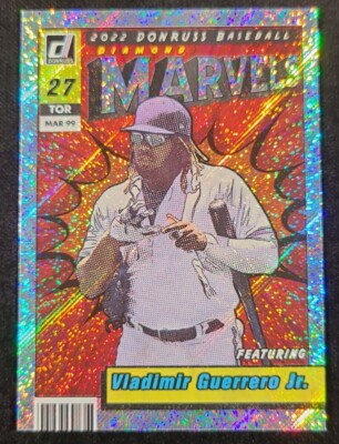 Vladimir Guerrero Jr 2022 Panini Donruss MARVELS RAPTURE PARALLEL Blue Jays #M-7
