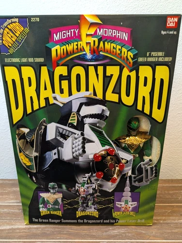 Mighty Morphin Power Rangers Dragonzord  with Green Ranger NIB Rare Vintage '93