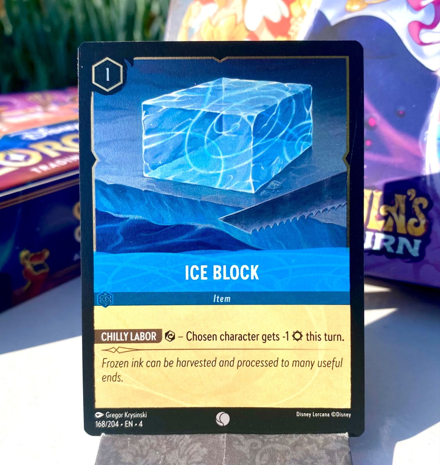 Ice Block 168/204 Common Cold Foil NM - Disney Lorcana TCG; Ursula’s Return