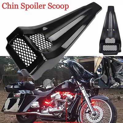 Motorcycle Black Chin Spoiler Scoop For Harley Electra Glide Ultra Limited FLHTK