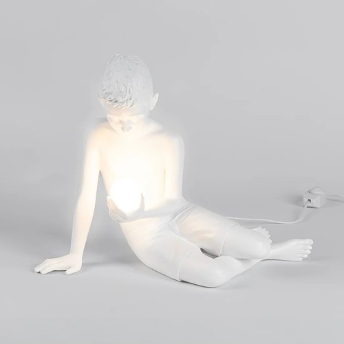 SELETTI, Marcantonio - lampada da tavolo "Innerglow mini - Boy" in ceramica - Picture 3 of 6
