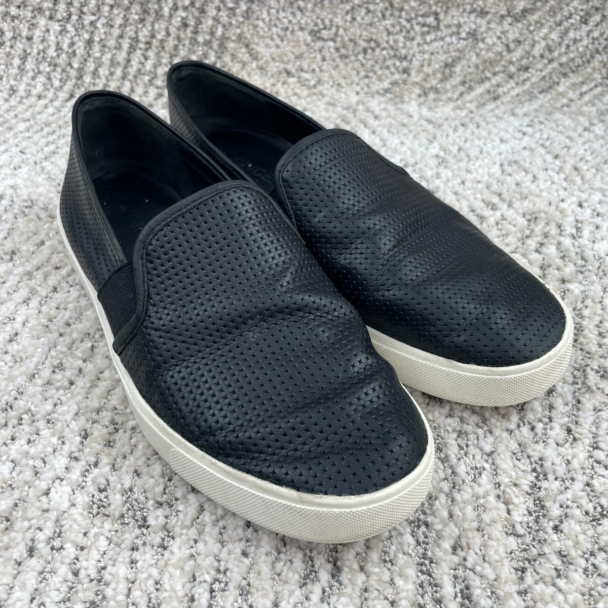 Vince Slip-On Shoes Perforated Leather Blair Sneaker in Shoes | Vince main image 4