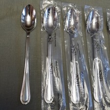 4-Lenox ASHBRIDGE ICE TEA SPOON 18/10 Stainle...