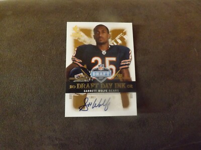 2007 SP Rookie Threads Draft Day Ink Garrett Wolfe Autographed Rookie Card