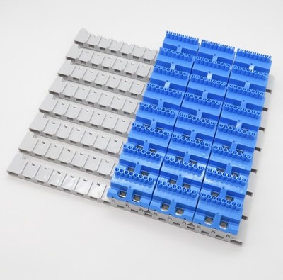 8x Steckträger mit Quick-Steckklemmen ABB ZK82B N-Klemmenblock 8x 4mm²+2x 25mm²