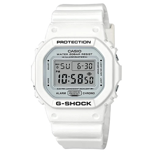 Casio G-SHOCK DW-5600MW-7DR Digital Men’s Watch White Resin Shock Resistant 200M