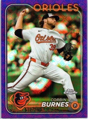 2024 Topps Chrome Logofractor Edition #3 Corbin Burnes Purple MLB 111/250