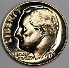 1974 S GEM PROOF ROOSEVELT DIME