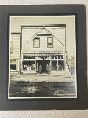 Antique Photo H.J EGGLESTON Implements And Buggies Shop Nov 21st 1911