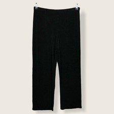 Chico's Travelers 1R MEDIUM 8 10 Black Pull On Knit Causal Pants Elastic Waist