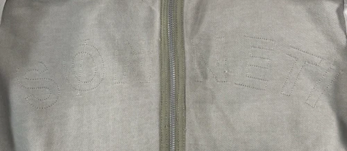SONNETI Hybrid Style Blazer 2 in 1 Beige Hooded Jacket Sz M Retro 2005 Mens Mint image 13