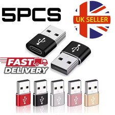 5PCS OTG Adapter USB 3.0 A Male To Type-C Female Converter Fast Charger Connect