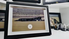 Thrust SSC 1997 - Present Land Speed Record Holder Car Paint Fragment In Display