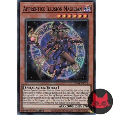 Yugioh Lehrling Illusionsmagier RA04-DE023 Super Rare 1. Auflage NM
