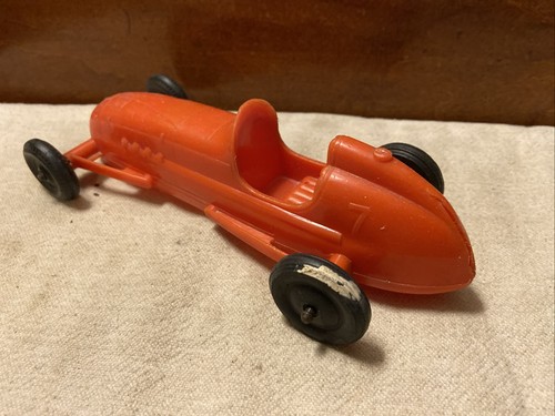 VINTAGE 1960s PROCESSED PLASTIC #7 INDY 500 RACE CAR TOY - Damaged - Picture 9 of 11